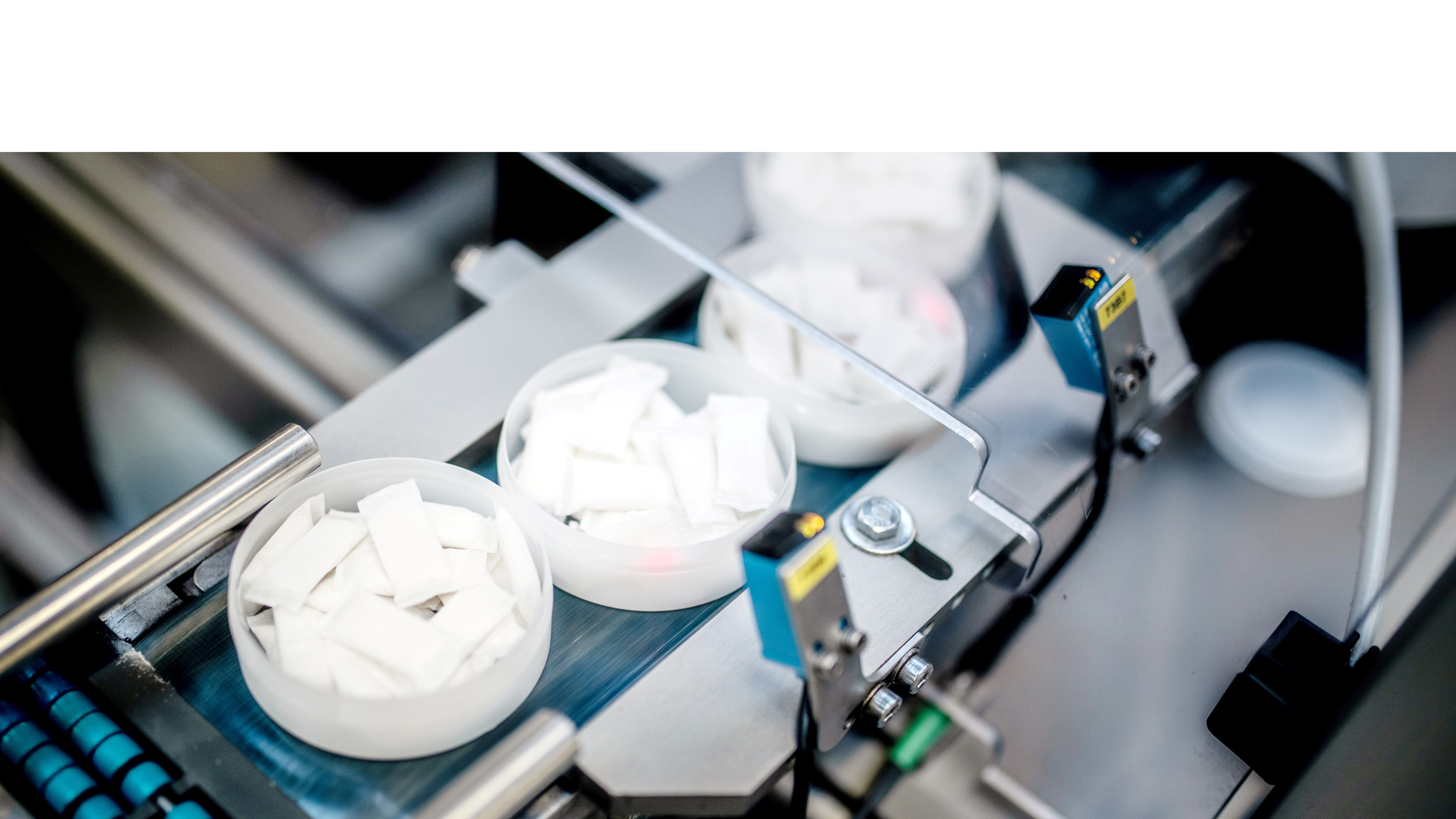 Bild från fabrik - produktion av nikotinportioner