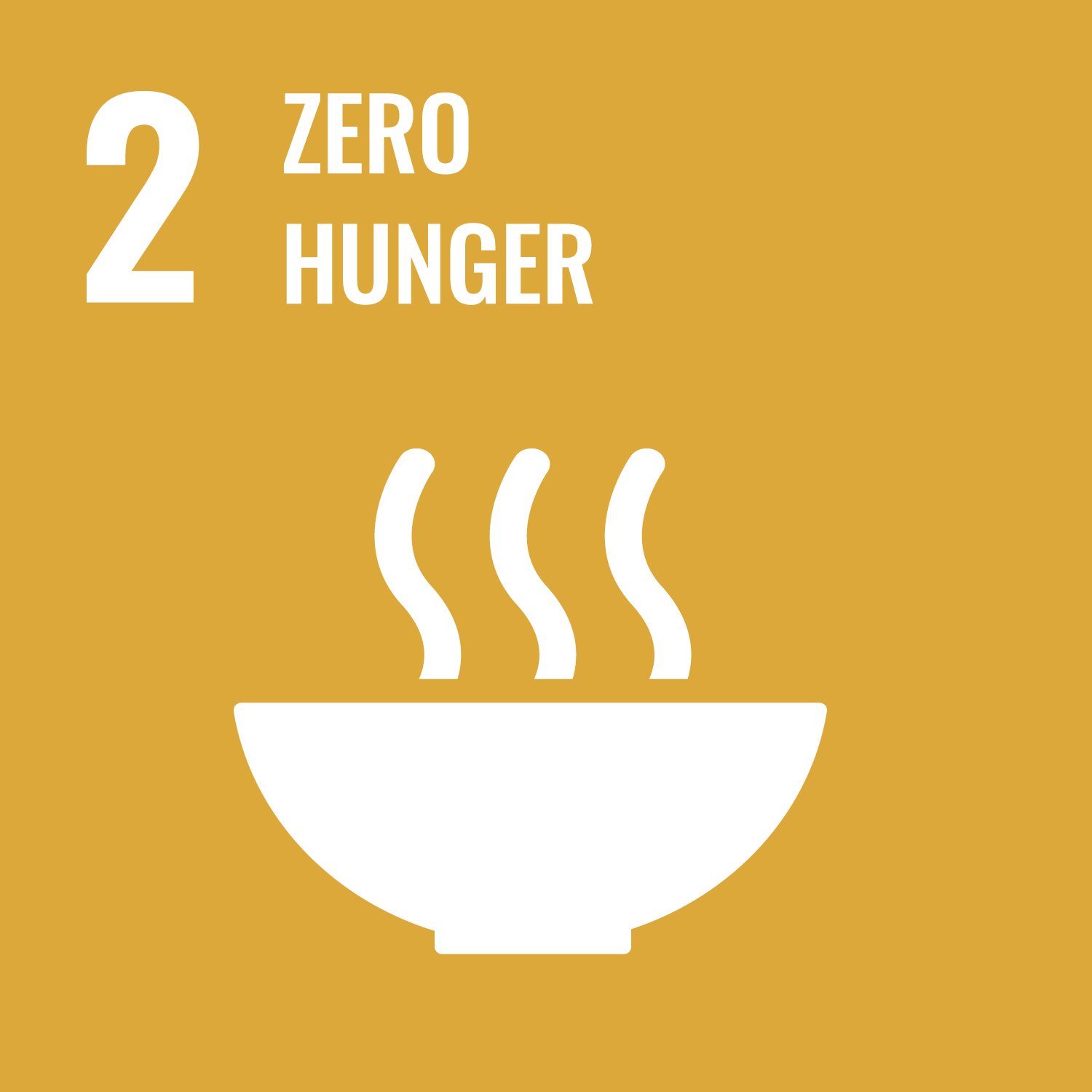 Icon goal 2 - Sustainable Development Goals