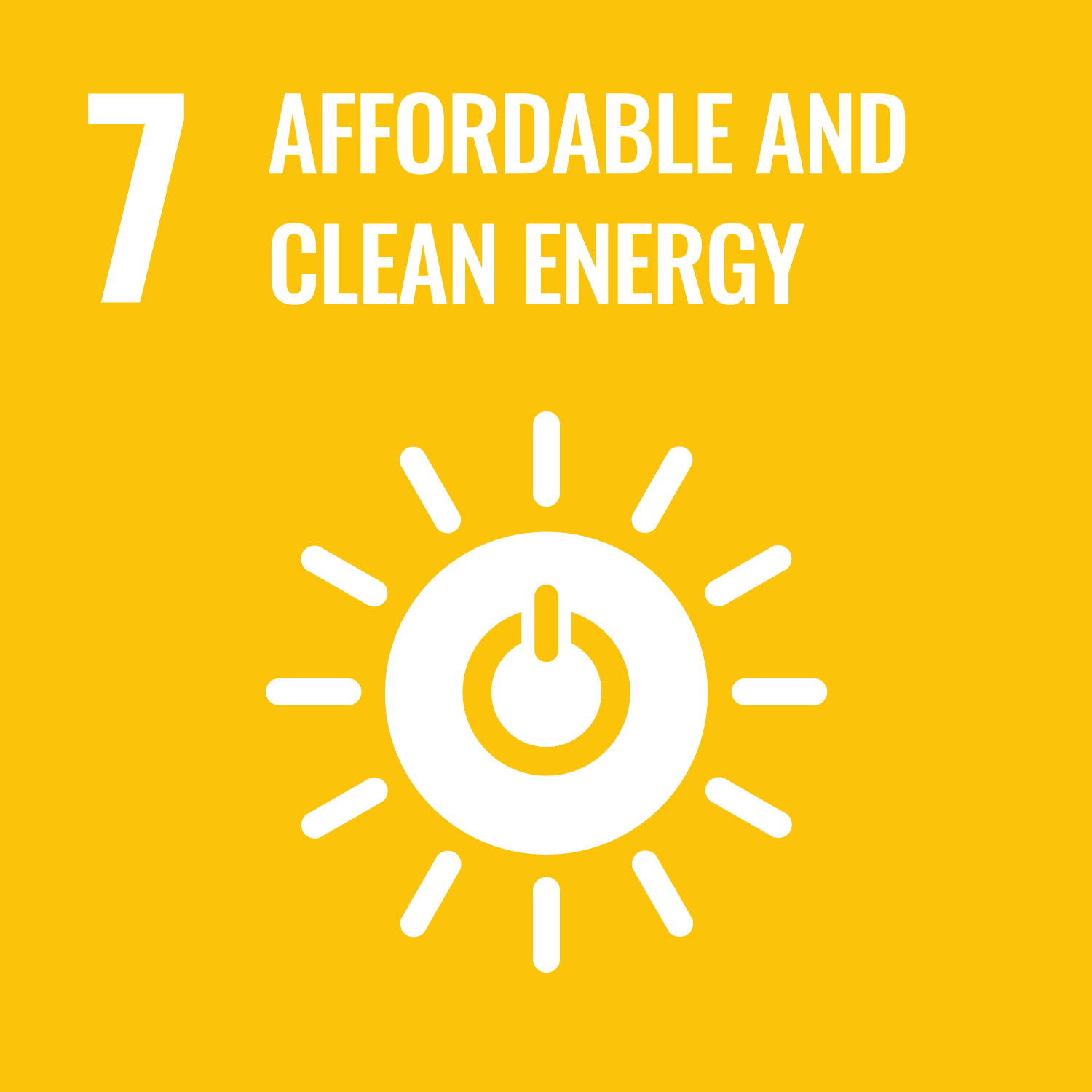 Icon goal 7 - Sustainable Development Goals