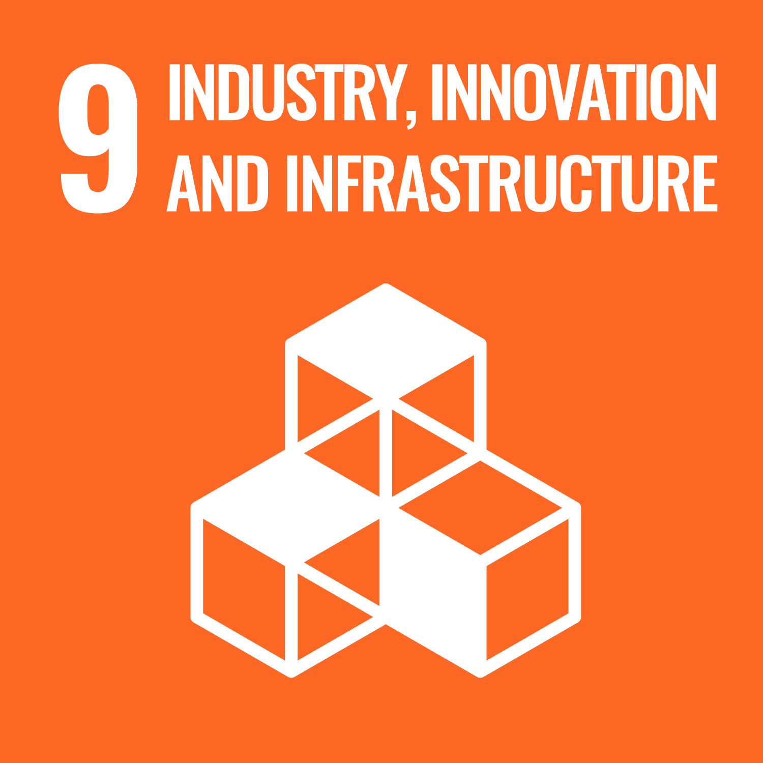 Icon goal 9 - Sustainable Development Goals