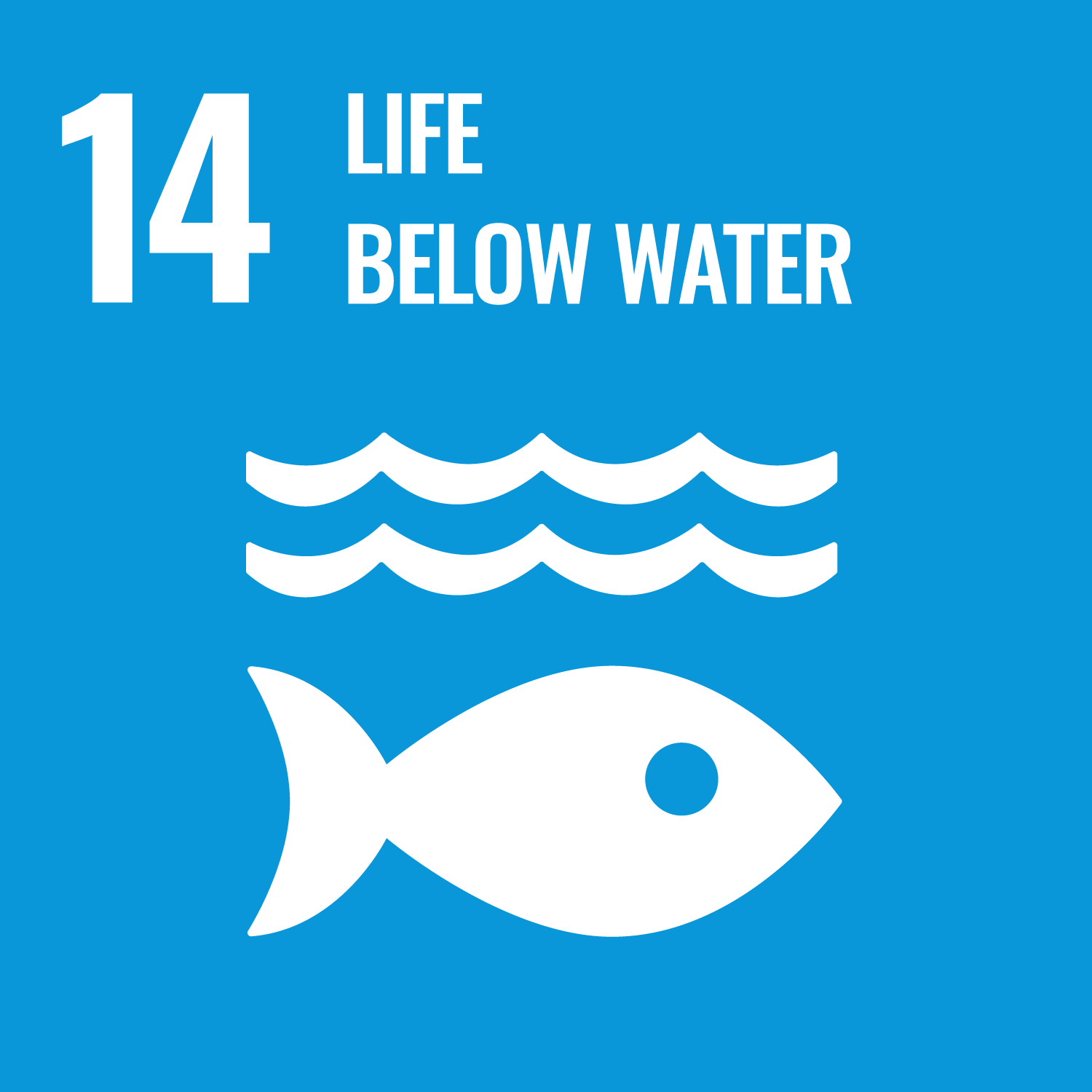 Icon goal 14 - Sustainable Development Goals